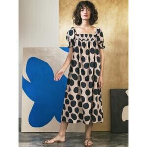 Rhode Resort “Jane” Maxi Dress Floral Print Boho Vacation Dress – Women’s Size M